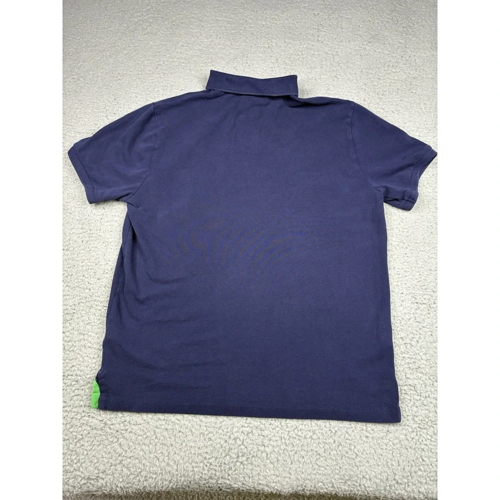 Polo Ralph Lauren Big Pony Sash Polo Shirt Men's Large Fits S/M Blue Slim Fit